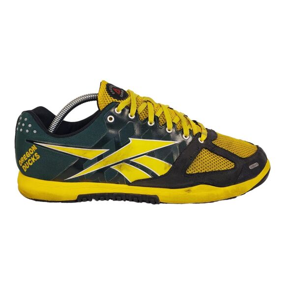 OREGON DUCKS Shoes Mens Size 11.5 Yellow Green REEBOK CROSSFIT Athletic Trainer main image 8